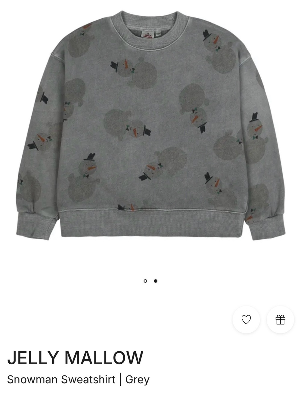 Jelly Mallow Snowman Sweatshirt